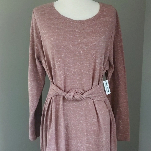 Old Navy Rose Maternity Dress with Adjustable Belt Sz XL - Picture 3 of 12
